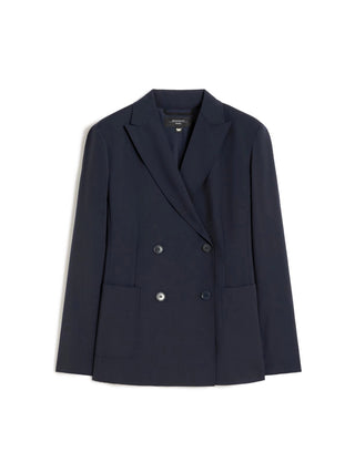 Blazer doppiopetto in lana stretch
