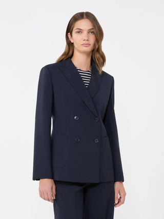 Blazer doppiopetto in lana stretch