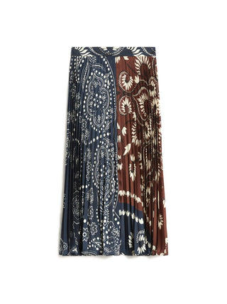 Gonna in twill stampato