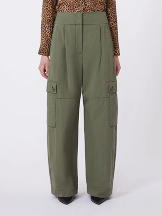 Pantalone in gabardina di cotone