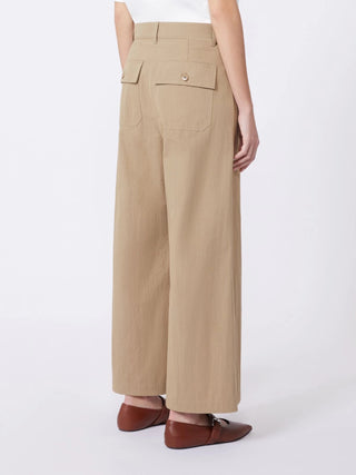 Pantalone in gabardina lavata