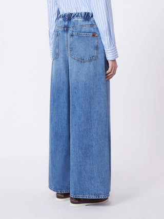 Jeans ampio in denim di cotone