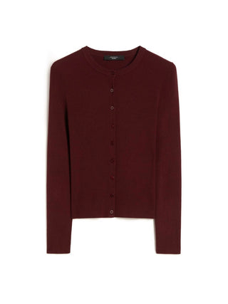 Cardigan in viscosa a coste