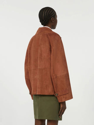 Giacca doppiopetto in suede