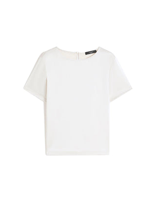T-shirt in raso e jersey