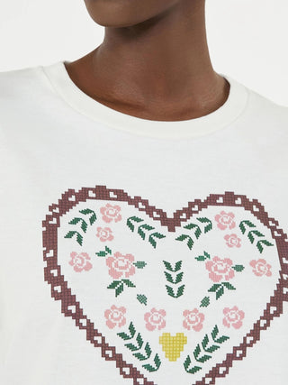 T-shirt in cotone con stampa grafica