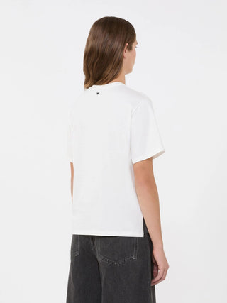 T-shirt in jersey con stampa e ricami