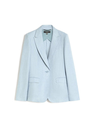 Blazer in canvas di lino