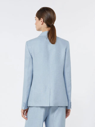 Blazer in canvas di lino