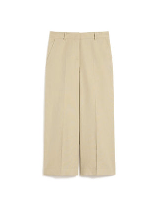 Pantalone in canvas di cotone e lino