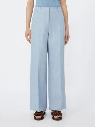 Pantalone in canvas di lino