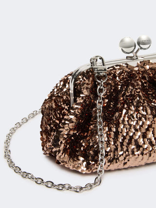 Pasticcino bag small in raso con paillettes