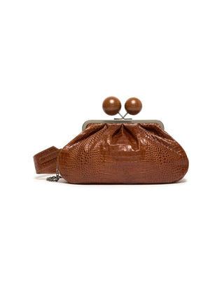 Pasticcino bag medium in pelle con stampa cocco