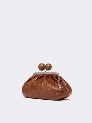 Pasticcino bag medium in pelle con stampa cocco