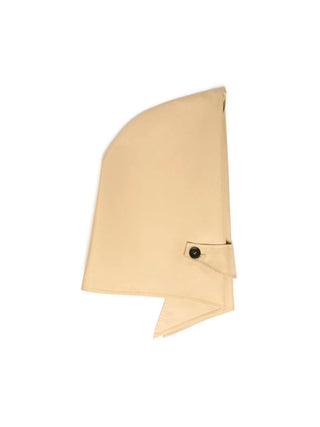 Cappello-foulard in gabardina antigoccia