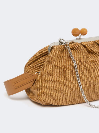Pasticcino bag medium effetto rafia