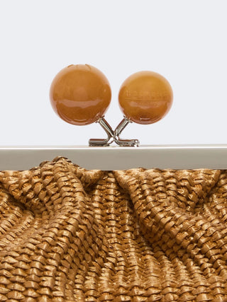 Pasticcino bag medium effetto rafia