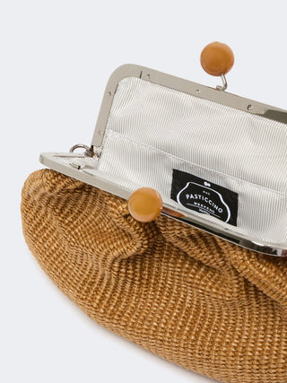 Pasticcino bag medium effetto rafia