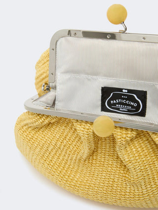 Pasticcino bag medium effetto rafia