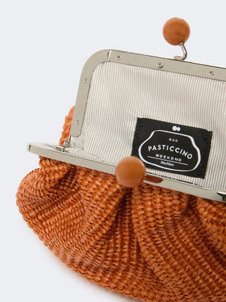 Pasticcino bag small effetto rafia
