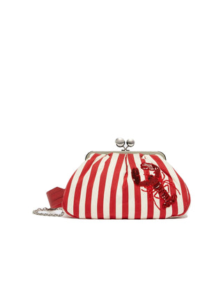 pasticcino bag medium in cotone a righe