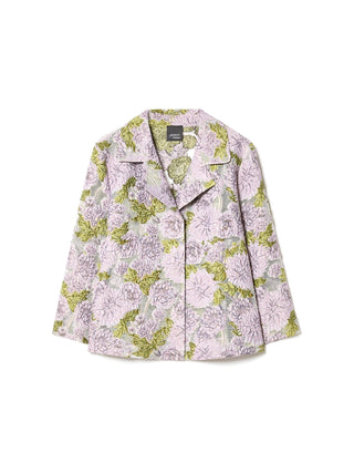 Giacca jacquard a fiori