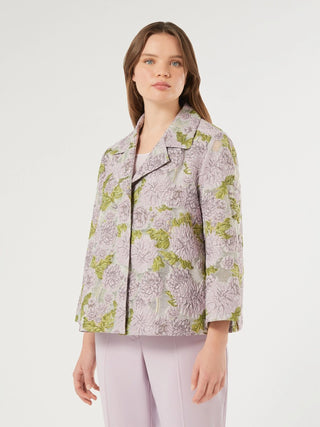 Giacca jacquard a fiori