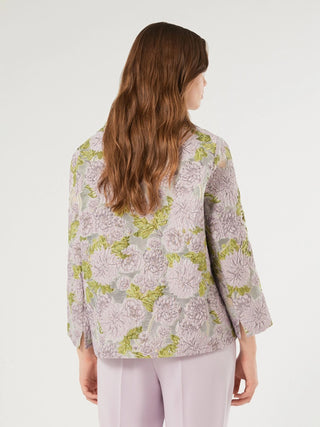 Giacca jacquard a fiori