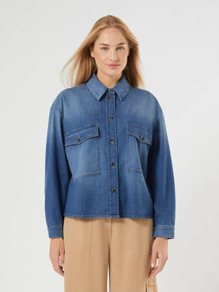 Casacca in gabardina di cotone