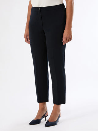 Pantaloni slim in tessuto fluido