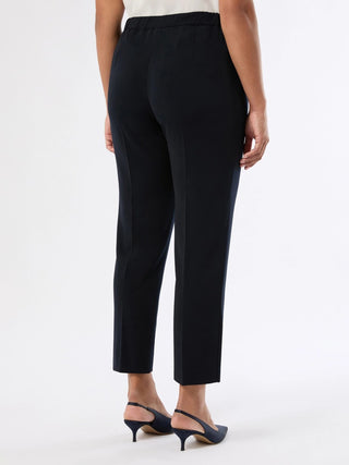 Pantaloni slim in tessuto fluido