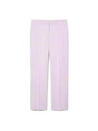 Pantaloni dritti in cady fluido