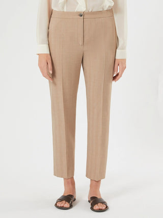 Pantaloni slim in twill