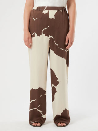 Pantaloni in raso di viscosa