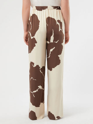 Pantaloni in raso di viscosa