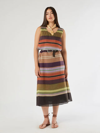 Abito in tencel stampato