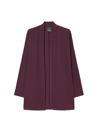 Cardigan in jersey interlock