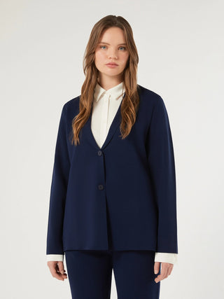 Giacca blazer in maglia