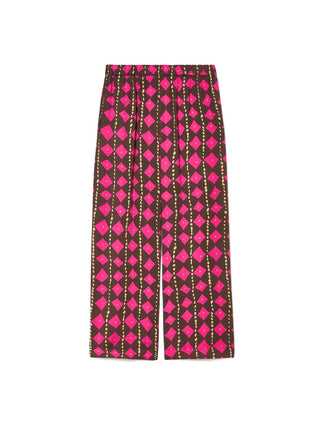 Pantaloni in raso di viscosa