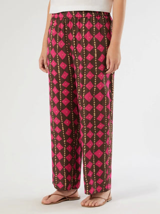 Pantaloni in raso di viscosa