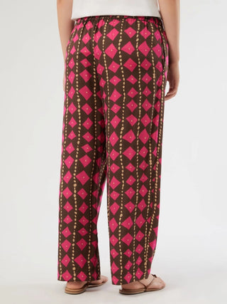 Pantaloni in raso di viscosa