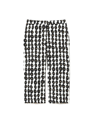 Pantaloni cropped in cotone