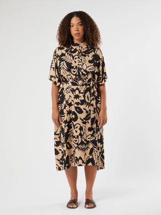 Abito in raso di viscosa