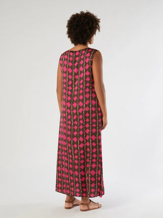 Abito in raso di viscosa