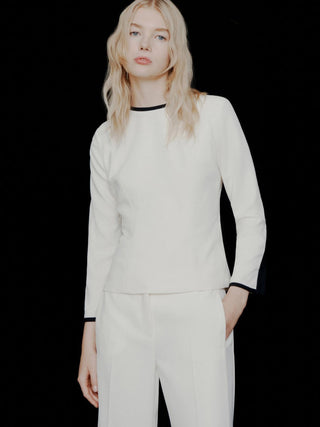 Blusa in envers satin