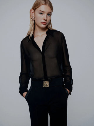 Camicia in georgette