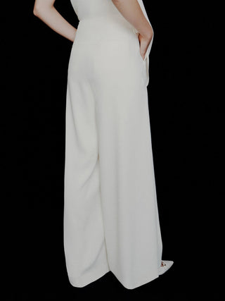 Pantalone ampio in envers satin