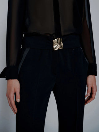 Pantalone dritto con cintura