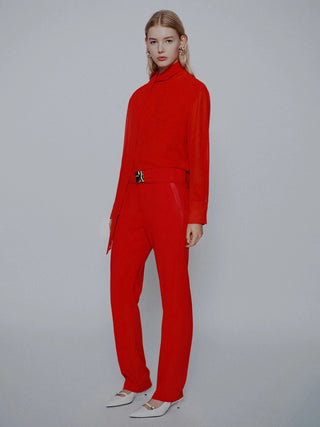 Pantalone dritto con cintura