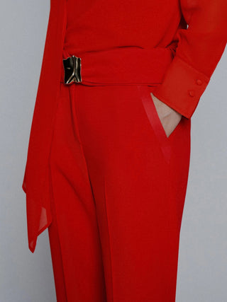 Pantalone dritto con cintura